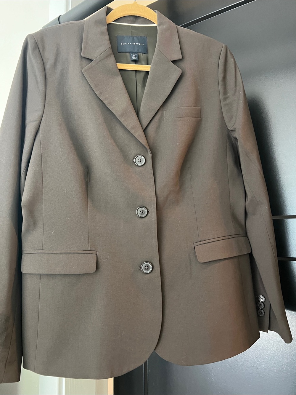 Banana Republic Women's Brown Single-Breasted Tailored Blazer